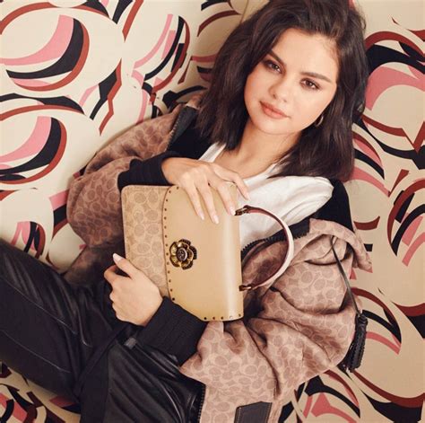 selena gomez coach purse|selena gomez trainers.